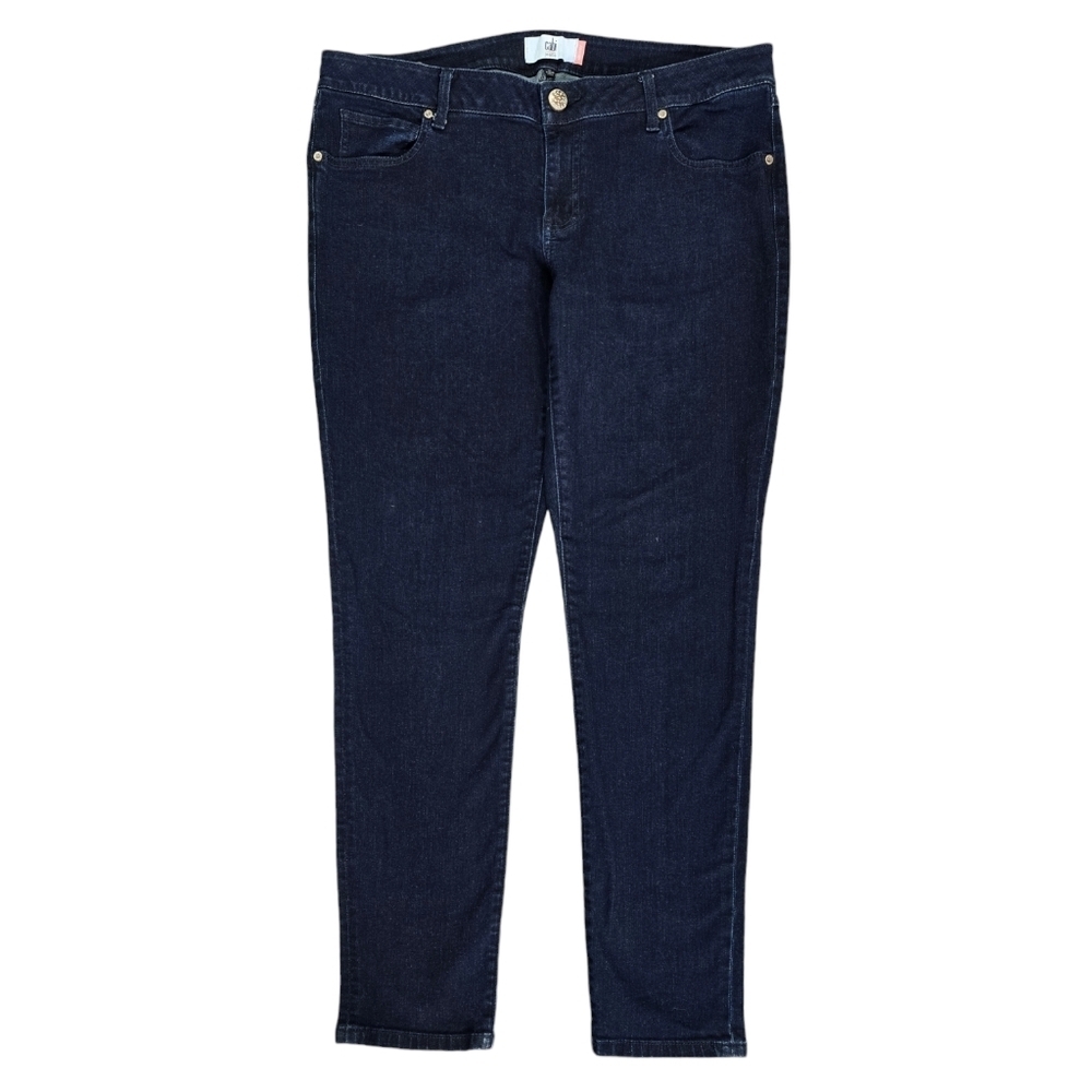 Cabi 3040 Knight Skinny Jeans Dark Wash Mid Rise Stretch Classic